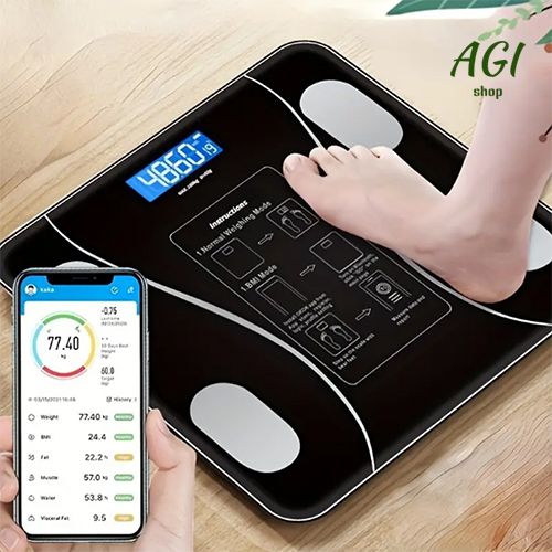 Weighing Scale Smart Bluetooth Body Scale Weight Scale Body Fat Scale Smart Wireless Digital Bathroom Weight Scale Body Composition Analyzer With Smartphone App Bluetooth-compatible Health Monitors
