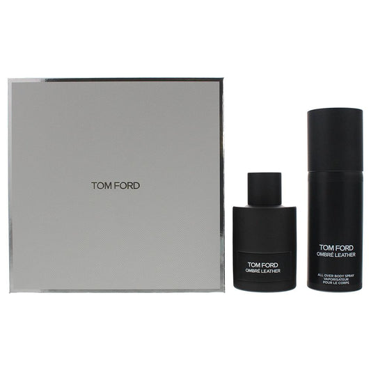 Tom Ford Ombre Leather Unisex EDP 2 Piece Gift Set with Body Spray