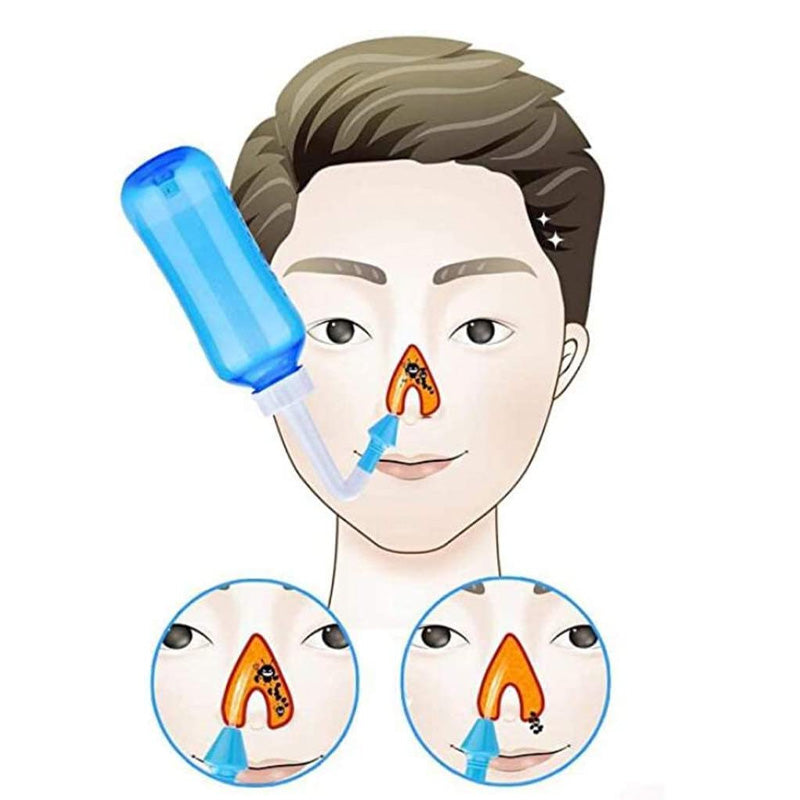 Nasal Irrigator Nose Cleaner 300ml 500ml Nasal Irrigator Nasal Wash Salt Neti Pot Avoid Alle+rgic Rhinitis Sinusitis Cure Adult Children Therapy