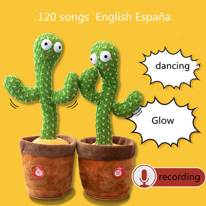 Musical Toys Can Record Parent-Child Communication Interaction Cute Talking Dancing Cactus Doll Speaking Voice Kawaii Children's Educational Toys