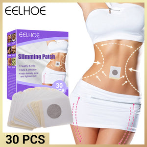 30pcs Slimming Weight Loss Sticker Abdomen Fat Burning Sticker Body Shaping Paste Belly Waist Plaster