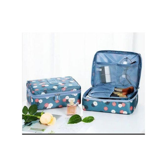 Travel Cosmetic Bag Makeup Organizer With Compartments