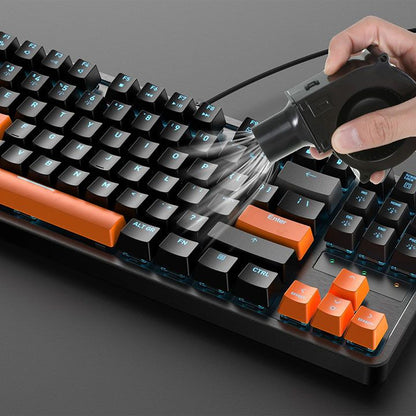 220V BBQ Fan Small Blast Engine with Air Collecting Adjustable Speed Cooking Tool EU Plug Handheld Barbecue Blower Camping AC Powered Fan Variable Speed Control