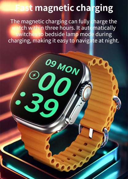 RichRipple Smart Watch Series 11 Ultra white Case with fashion Sport Band M wireless charging Fitness Tracker Blood Oxygen & ECG Apps Always-On Retina Display Water Resistant SmartWatch