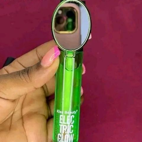 Electric Glow Colour Changing Lip & Cheek Oil with Mirror featuring Aloe Vera Magic Kiss Beauty Makeup Hydrating Plumping Lip Gloss Coat For Cute Makeup Lipsticks Clear Serum Fruit Lip Balm Oils