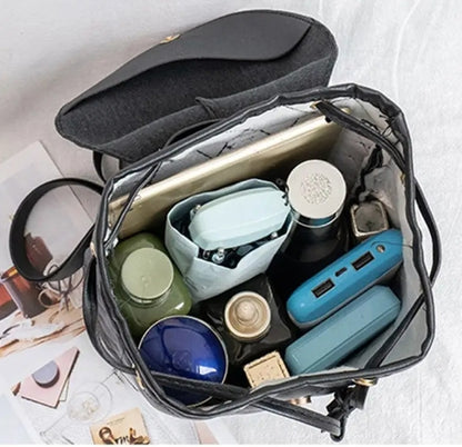 Fashion Women Mini Backpack PU Leather Cute Children Small Drawstring Backpacks Casual Student Bookbags