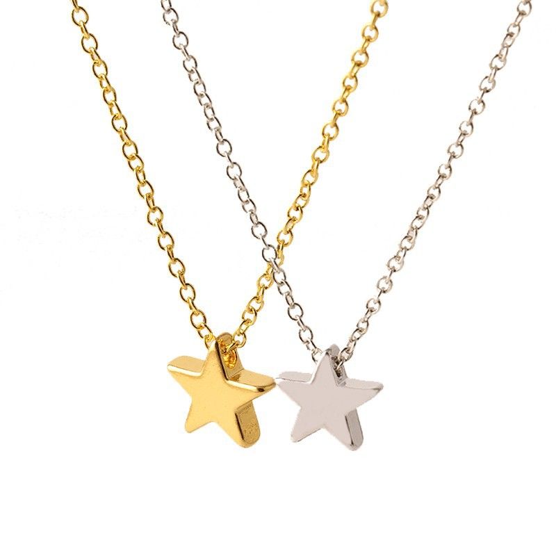 Fashion Thickened Star Pendant Clavicle Sweater Necklace