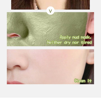 Green Tea Cleansing Mask Purifying Clay Mask Oil Control Remove Blackhead Mud