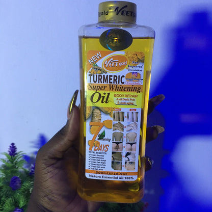 4 Pack VeetGold Skin Care Set - ( 3 Cream + 1 Oil) Anti-aging Tumeric Super Whitening Body Cream-body Repair,Remove Dead Skin Cell And Anti Darkspots Tender and Gentle Formula Body Cream