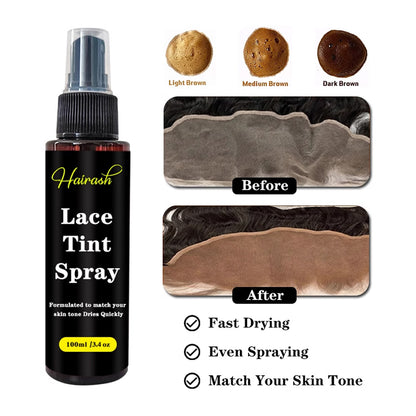4pcs Lace Wig Care Kit: Natural-Tone Wig Spray for Skin-Tone Matching, Wig Glue, Wig Comb - Perfect Wig Styling Essentials Lace Wig Maintenance Tools
