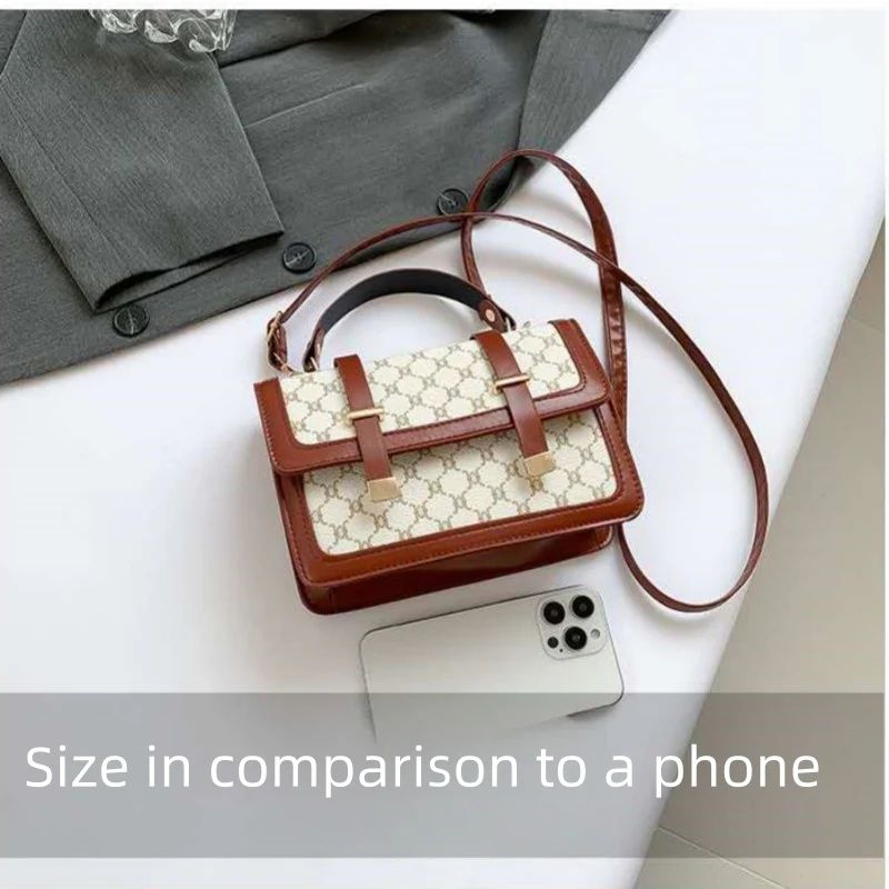 Mateamoda Stylish Monogram Print Boston Bag Crossbody Bag Handbag