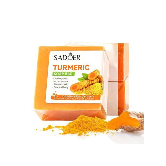 Tumeric Soap For Acne Removal Shrink Pores, Cleanse Skin, Moisturize, Hydrate Natural Turmeric Soap Bar for Face & Body