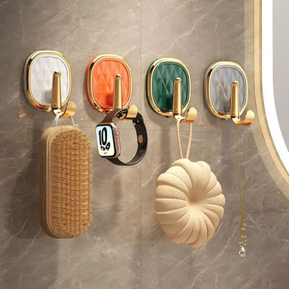New Arrivals Light Luxury Adhesive Hook Wall-Mounted Hanger for Clothes Towels And Robes - Easy Installation, Multi-Functional And Stylish