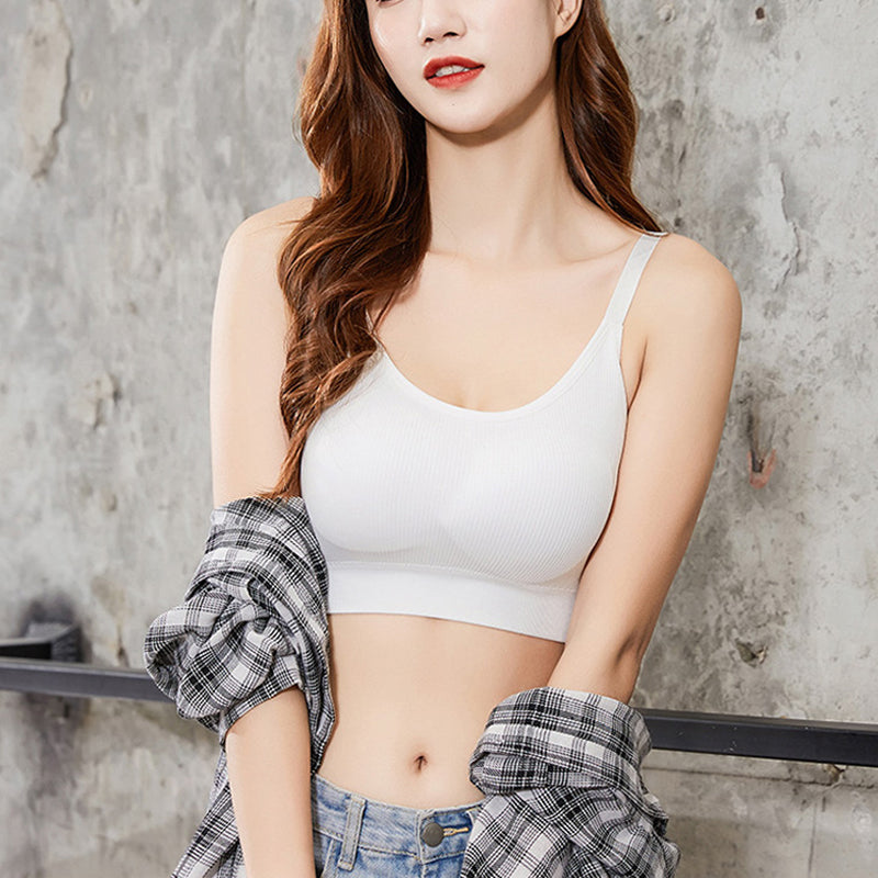 Comfortable Seamless Sports Bra,Women Fitness Top Yoga Bra For Cup A-B,Running Yoga Gym Crop Top,Women Push Up Sport Bra Top  Women's Clothes, Lingerie Gift for Girlfriend Wife Ladies