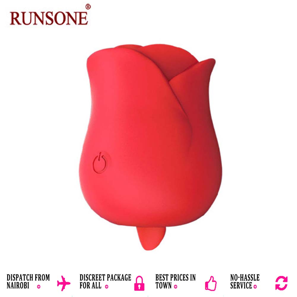 Rose Sucking Vibrator Clit Licking Tongue Powerful Rechargeable Adult Compact Masturbator Sex Toys Perfect Gift For Women Wife Girlfriend Couples