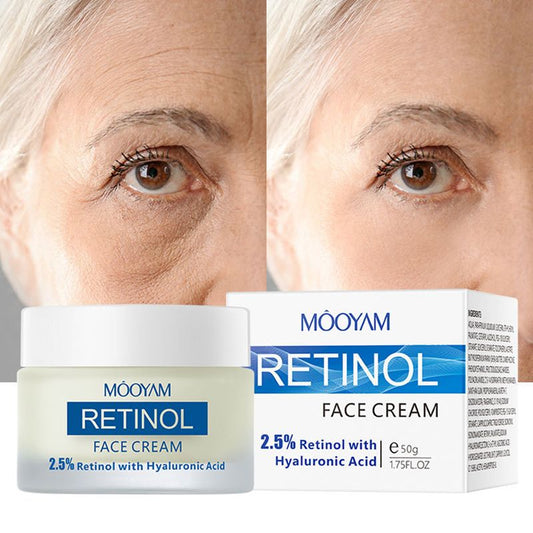 Hyaluronic Acid Retinol Face Cream Anti-wrinkle Cream Reduces Fine Lines Anti-aging Lotion Remove Skin Spots Firming Facial Cream