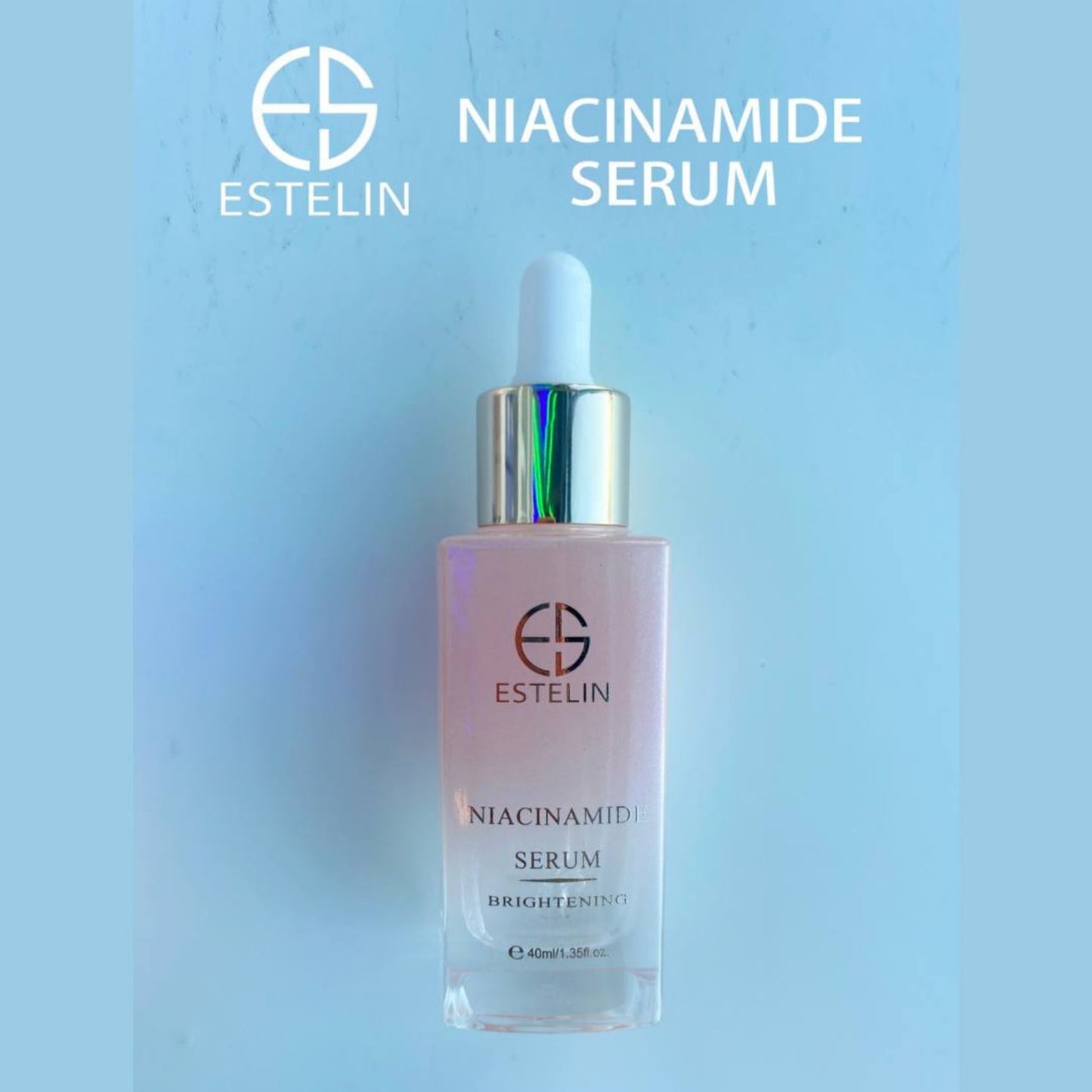 Estelin Niacinamide Brightening Serum Light skin with luster and improve dull face skin