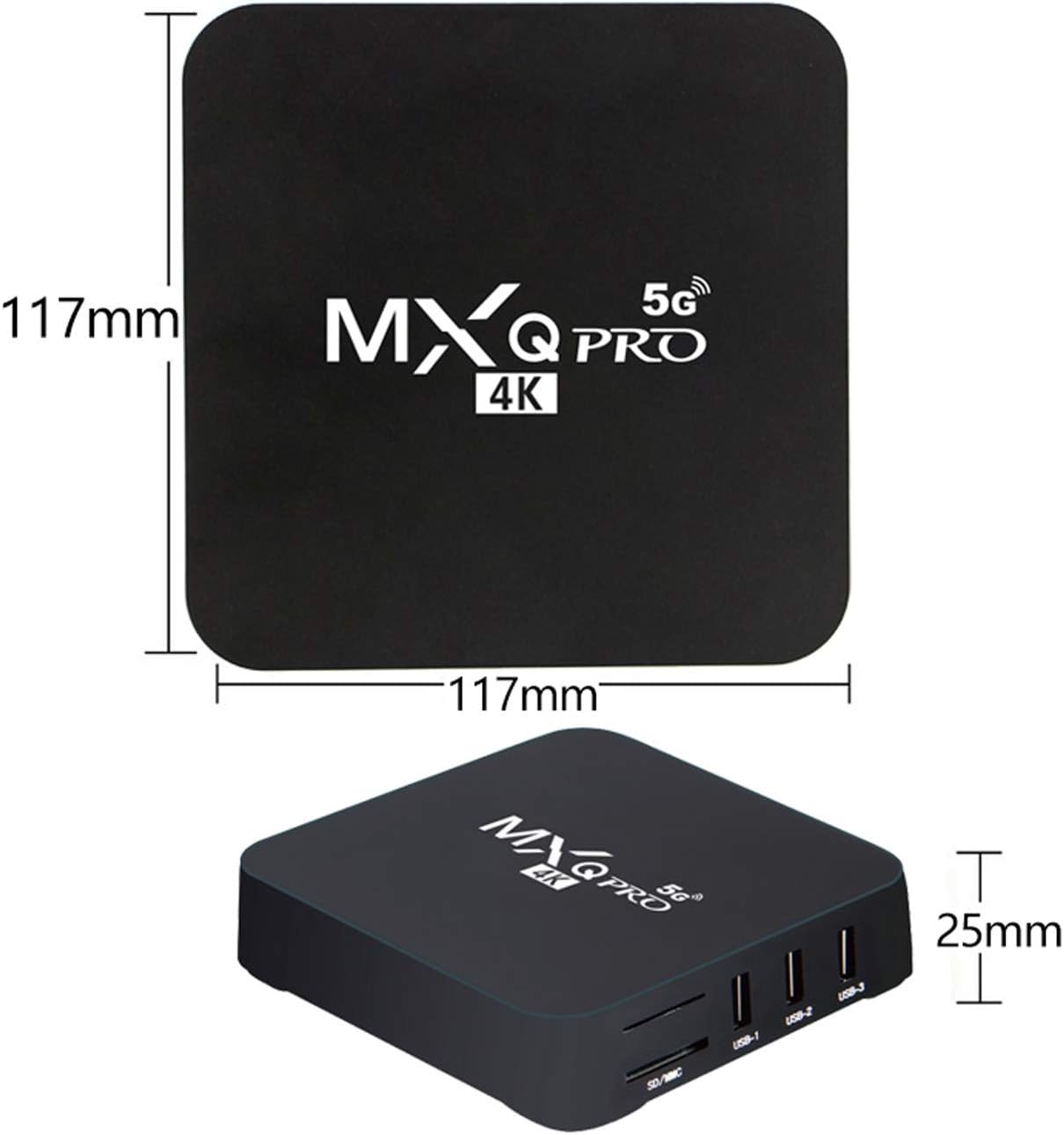 Android Tv Box Mxq Pro 32bits Quad Core 1.46Ghz(Cortex-A7) Smart Tv Box Support 4k 3d Wifi 2.4ghz Stunning 4K Ultra HD Resolution Support H.265 Video Decoding for Smoother Streaming