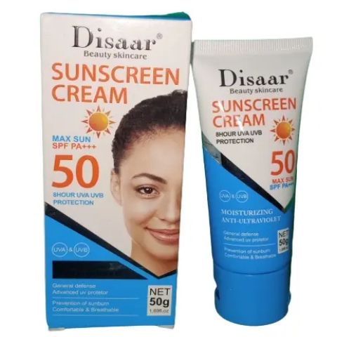 Disaar UVA/UVB Sunscreen Sensitive Sun Cream Sunblock SPF 50