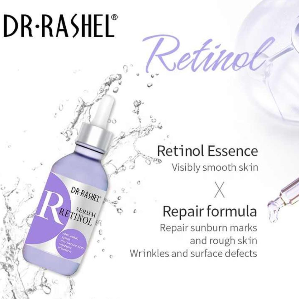 Dr Rashel 3 in 1 Vitamin C , Retinol & Hyaluronic Acid Complete Facial Serum Moisturizing Repair Skin Care Set