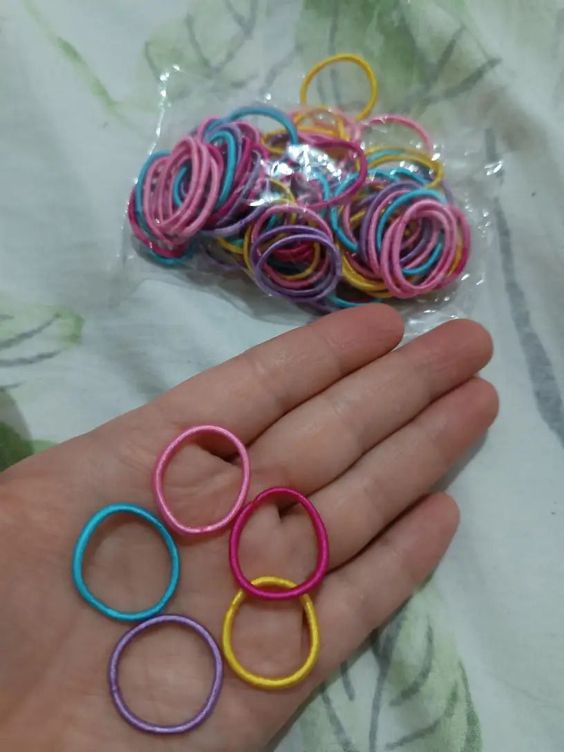 200/300pcs Cute Hair Ties For Kids & Girls - Colorful Elastic Polyester Hair Bands Ponytail Holder Children Rubber Band Hair Accessories