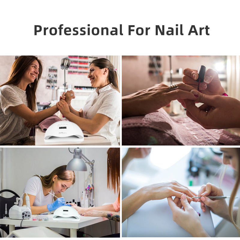 120W 45LEDS UV Nail Drying Lamp for Curing Gel Polish 45leds Professional Nail Dryers With Timer Auto Sensor Manicure Pedicure Tools