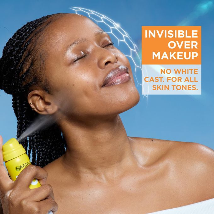 Garnier Super UV Invisible Air Mist Sunscreen SPF 50, with Vitamin C to Correct UV Induced Dark Marks and SPF 50