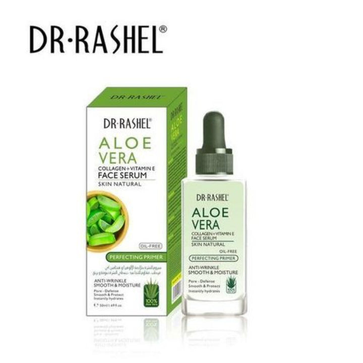 Dr. Rashel Aloe Vera Face Serum + Cream + Toner +Cleanser - 4 IN1 SET Facial Skin Care Moisturizing Soothing Repair