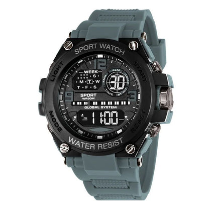 Men Watch Outdoor Sport Watches Multifunction Electronic Watches Anti Drop and Shock-absorbing Wristwatches, Chrono Waterproof Men Watches Led Digital Watch