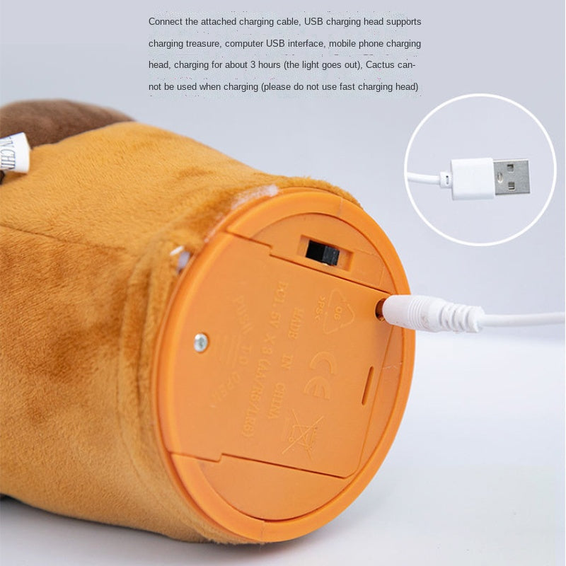 Musical Toys Can Record Parent-Child Communication Interaction Cute Talking Dancing Cactus Doll Speaking Voice Kawaii Children's Educational Toys