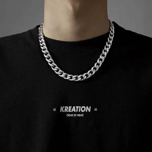 New Arrivals Non-embroidered steel NK chain men's Cuban necklace 304 titanium steel necklace women's hiphop European and American hip hop DIY jewelry accessories Valentine's Day Gifts