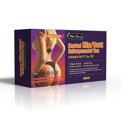Wins Town Herbal Hip and Big Butt Tea, Mention Buttocks Herbal Supplements, Enhancement Firming and attractive, 30 Tea Bags