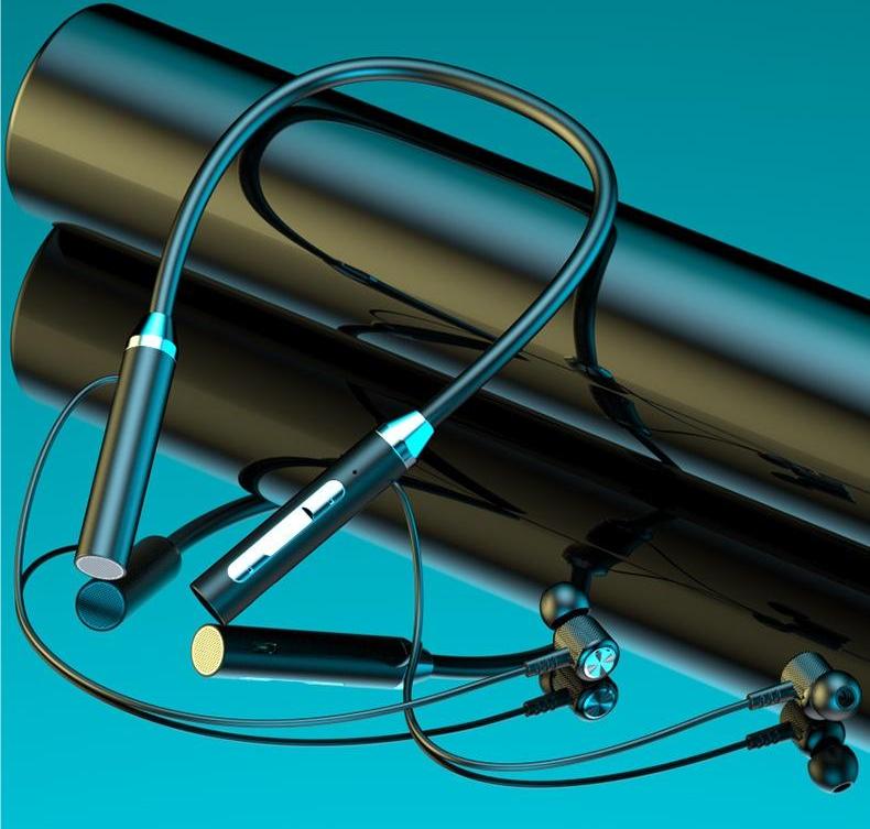 Frank Y49 Super Bass Popular neck wireless sports Earphones neck Bluetooth 5.1 in ear Earphones for iOS Android phones