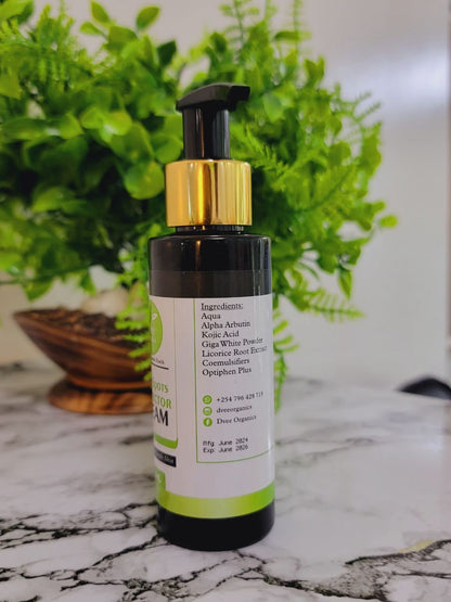 Dark Spots Corrector Cream - Dvee Organics - For Clearing Spots and Even Skin Tone