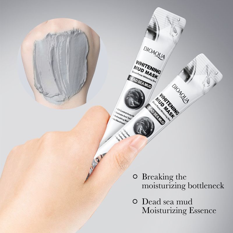 7pcs BIOAQUA Deep Mineral Dead Sea Facial Mask Sheet Moisture Mud Mask Face Care Skin Care Set Acne Sunscreen Pores Moisturizing Oil-control Anti-aging Replenishment Facia Product