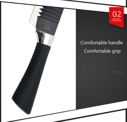 6 Pcs/Sets Knife Sets 1.2mm Kitchen Knives Cutters Kitchen Scissors Stainless Steel Knives Multifunctional Cutter Meat Vegetables Fruit Cutters