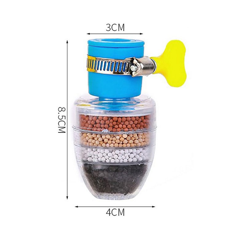 Six layer Water purification pressurize sprinkler head splash proof water filtration device household kitchen shower faucet extender water-saving nozzle Tap Water Purifier Purification Well water
