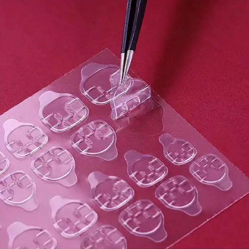 5 Sheets 120pcs/10 Sheets 240pcs/20 Sheets480pcs double-sided jelly glue false nails art tape sticker DIY tips false nails gel makeup tools