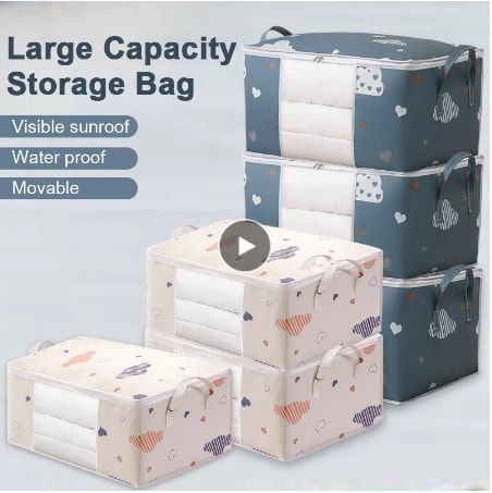 Moisture Dust Proof Organizer Quilt Clothes Storage Bag Big Capacity Duvet Blanket Sorting Bags