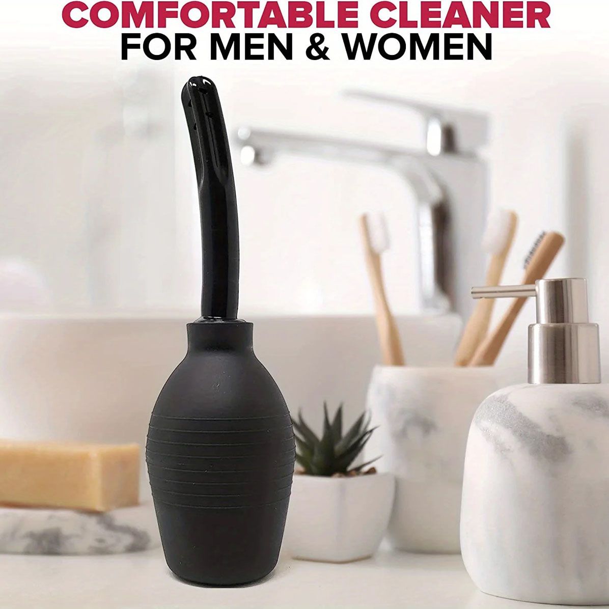 310ml Anal Douche Enema Bulb Vaginal Douche Cleaner Large Capacity Cleansing Bulb for Women Men Health for Colon Cleaning Detox Constipation