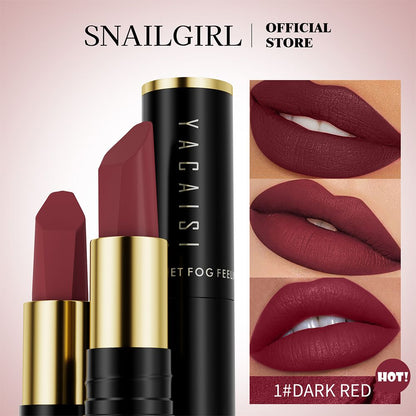 Hyaluronic Acid Velvet Lipstick Matte Plain Whitening Student Lipstick Non Staining Glass Non Fading Lip Gloss Matte Velvet Hyaluronic Acid Lipstick Waterproof Makeup