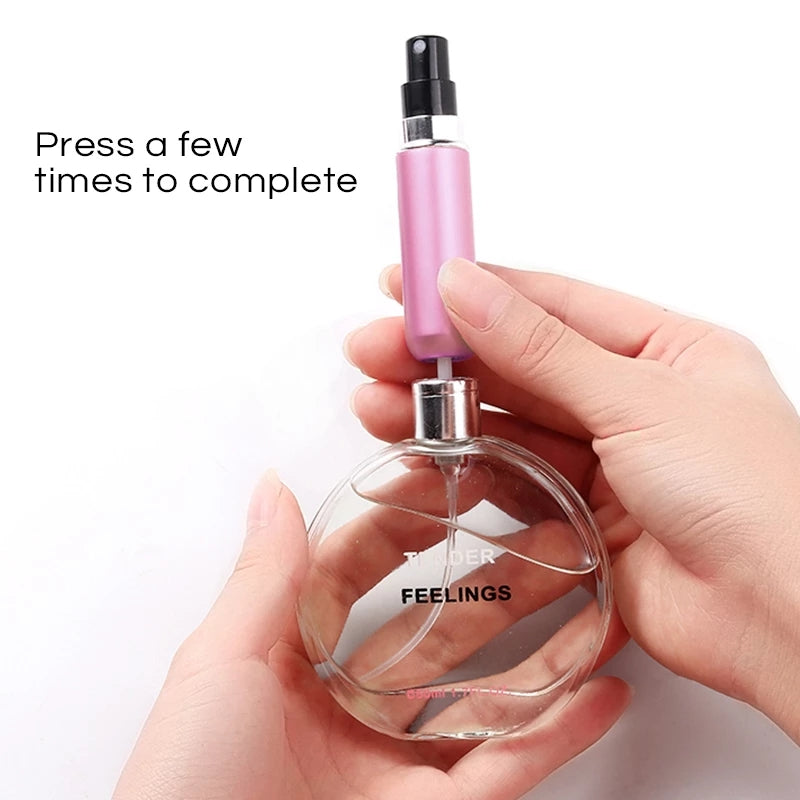 New Arrival Portable Mini Refillable Perfume Bottle With Spray Scent Pump Empty Cosmetic Containers Atomizer Bottle For Travel Tool