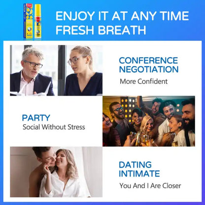 Probiotic Spray Fresh Breath Lemon Flavor Remove Oral Odor Bad Breath Mouth Portable Freshener - Disaar