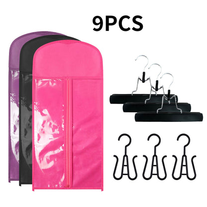 9pcs Fashion Wig Storage bags with Hanger /Wigs Hair Extension Storage Bag Hairpieces Storage Holder