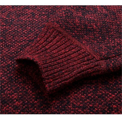 Sweaters & Cardigans This Year's Fashion Simple Personality All-In-One Men's Thick And Fleece Sweater Half Turtleneck Zip-Up Straight Pullover Sweater