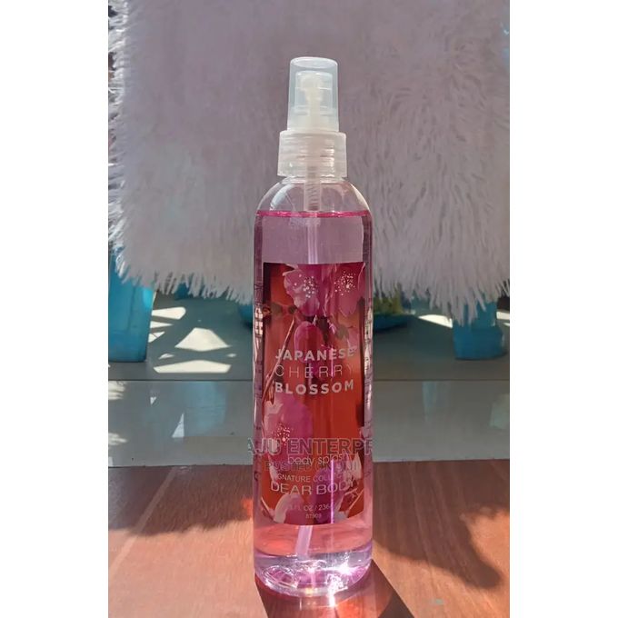 5 Pack Dear Body Japanese Cherry Blossom and Body Splash, Shower Gel, Splash, Cream and Hand Lotion Sweet Fresh Scent Signature Collection Body Luxuries Body Washes 5 in 1 Set