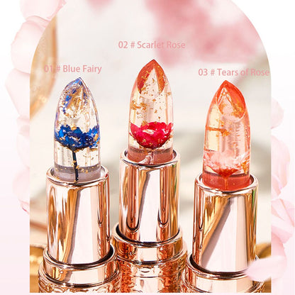 Petal jelly color changing lipstick Moisturizing, moisturizing, repairing dryness, non fading, non staining cup new lipstick color changing lipstick moisturizing, waterproof