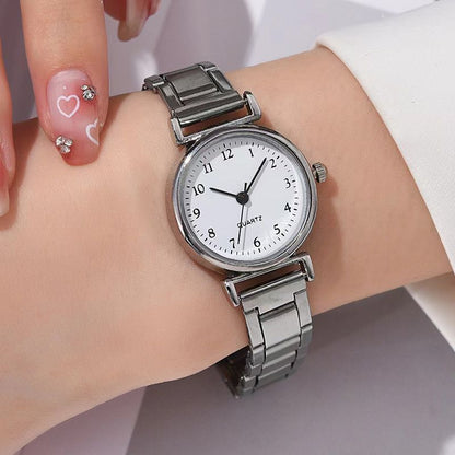 Watch Ins Niche Forest Female Student Fresh Watch Simple Retro Artistic Temperament Versatile Quartz Women's Steel Band Watch