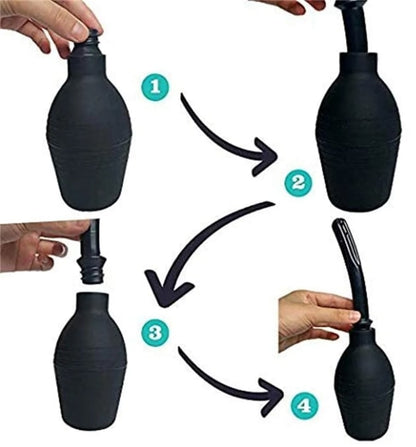 310ml Enema Douche Clean and Healthy Wash Flusher System for Men Women Made of Comfortable Silicone Anal Shower