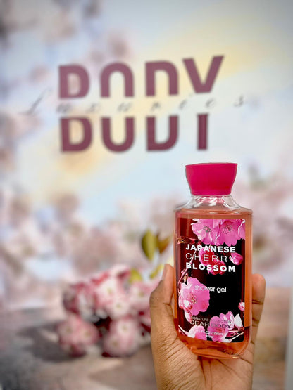 5 Pack Dear Body Japanese Cherry Blossom and Body Splash, Shower Gel, Splash, Cream and Hand Lotion Sweet Fresh Scent Signature Collection Body Luxuries Body Washes 5 in 1 Set